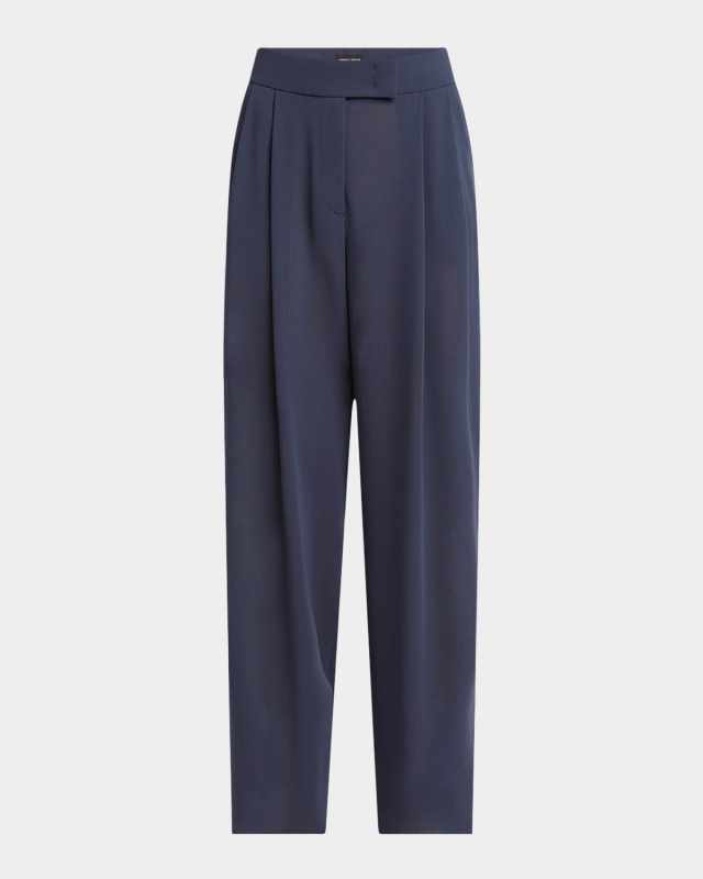 Straight-Leg Virgin Wool Trousers